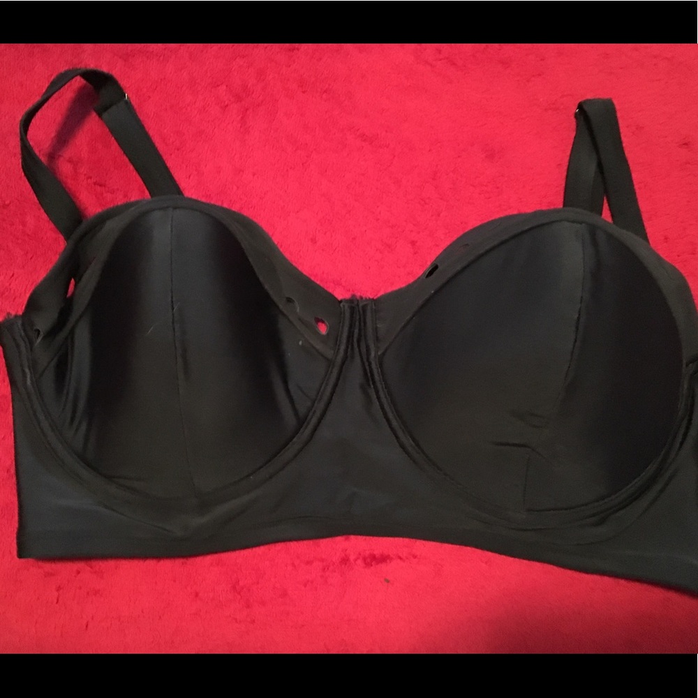 Plus size black high waist bikini